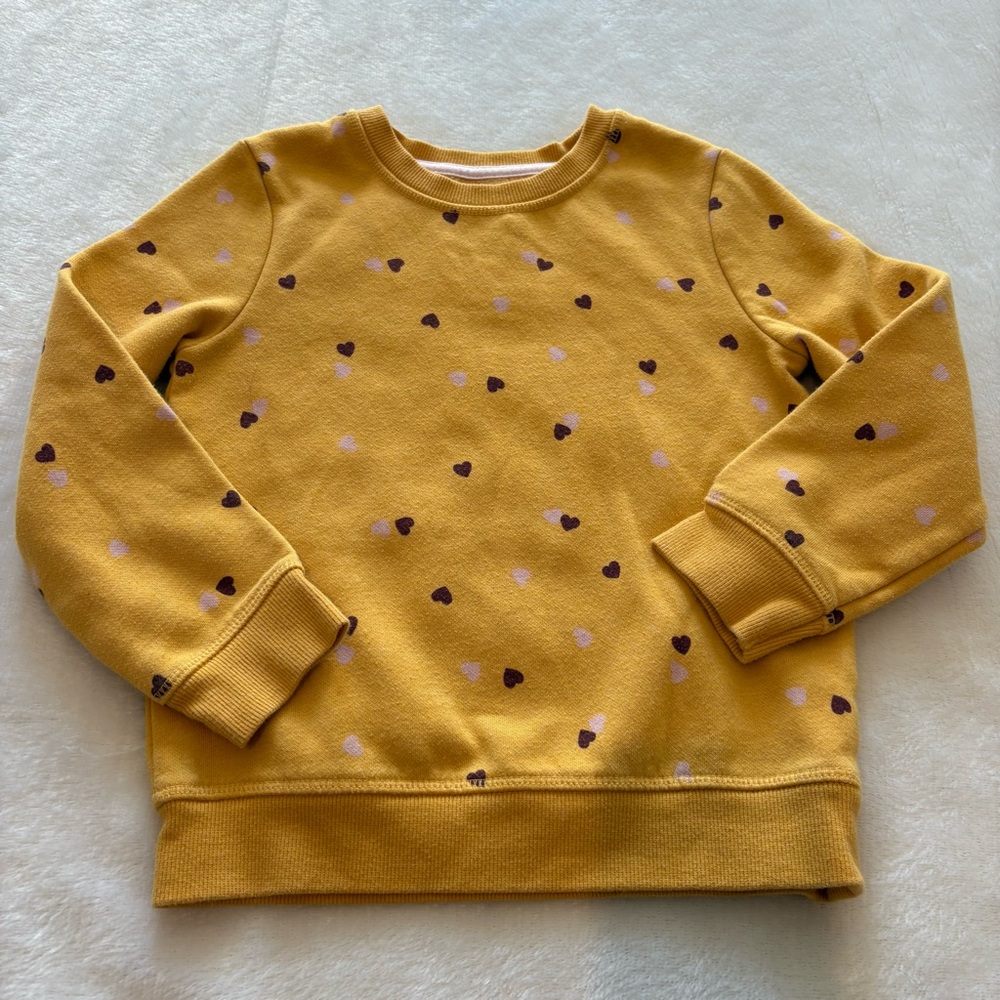 Girls Heart crew neck sweatshirt